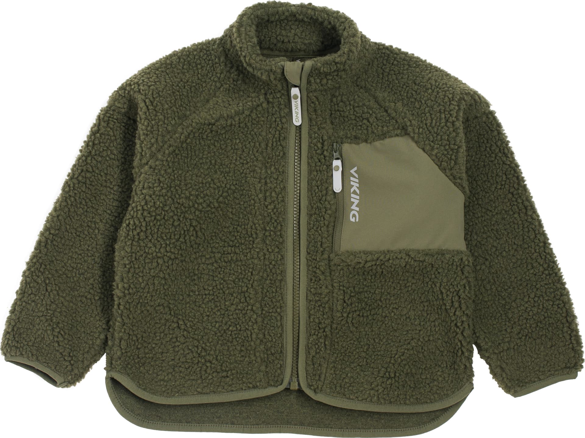 Viking Footwear Viking Footwear Kids' Playtime Pile Midlayer Jacket Olive