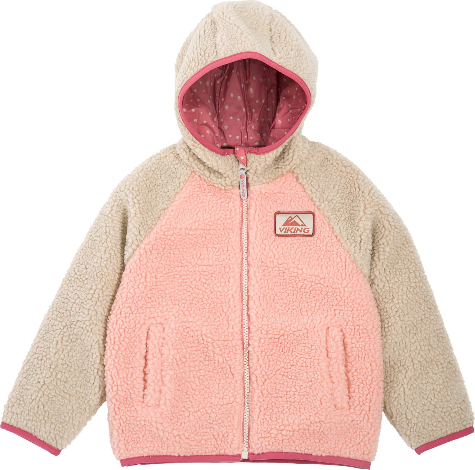 Viking Footwear Viking Footwear Kids' Play Reversible Pile Jacket Pink/cement