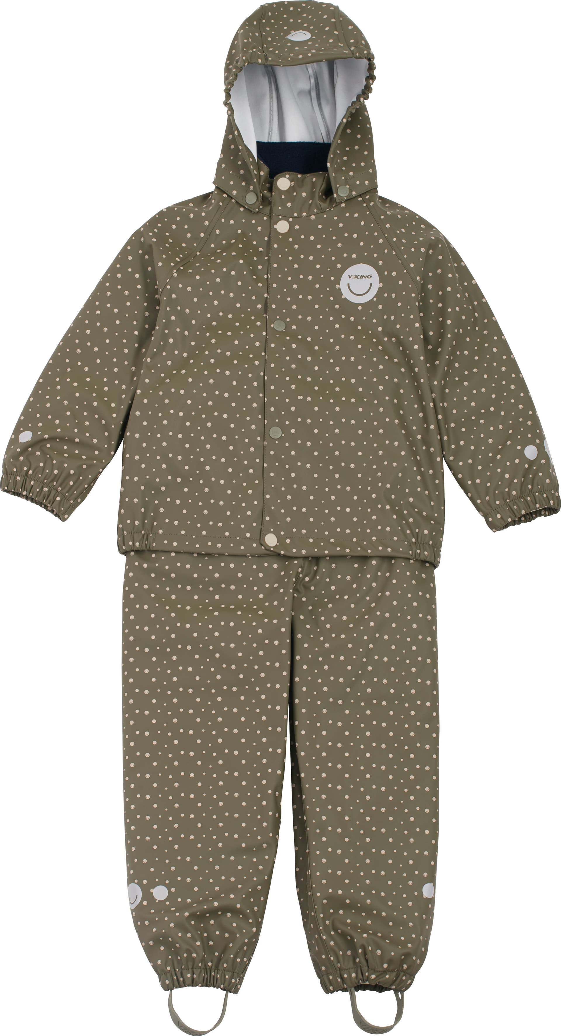 Viking Footwear Viking Footwear Kids' Jolly Print Rainset Olive