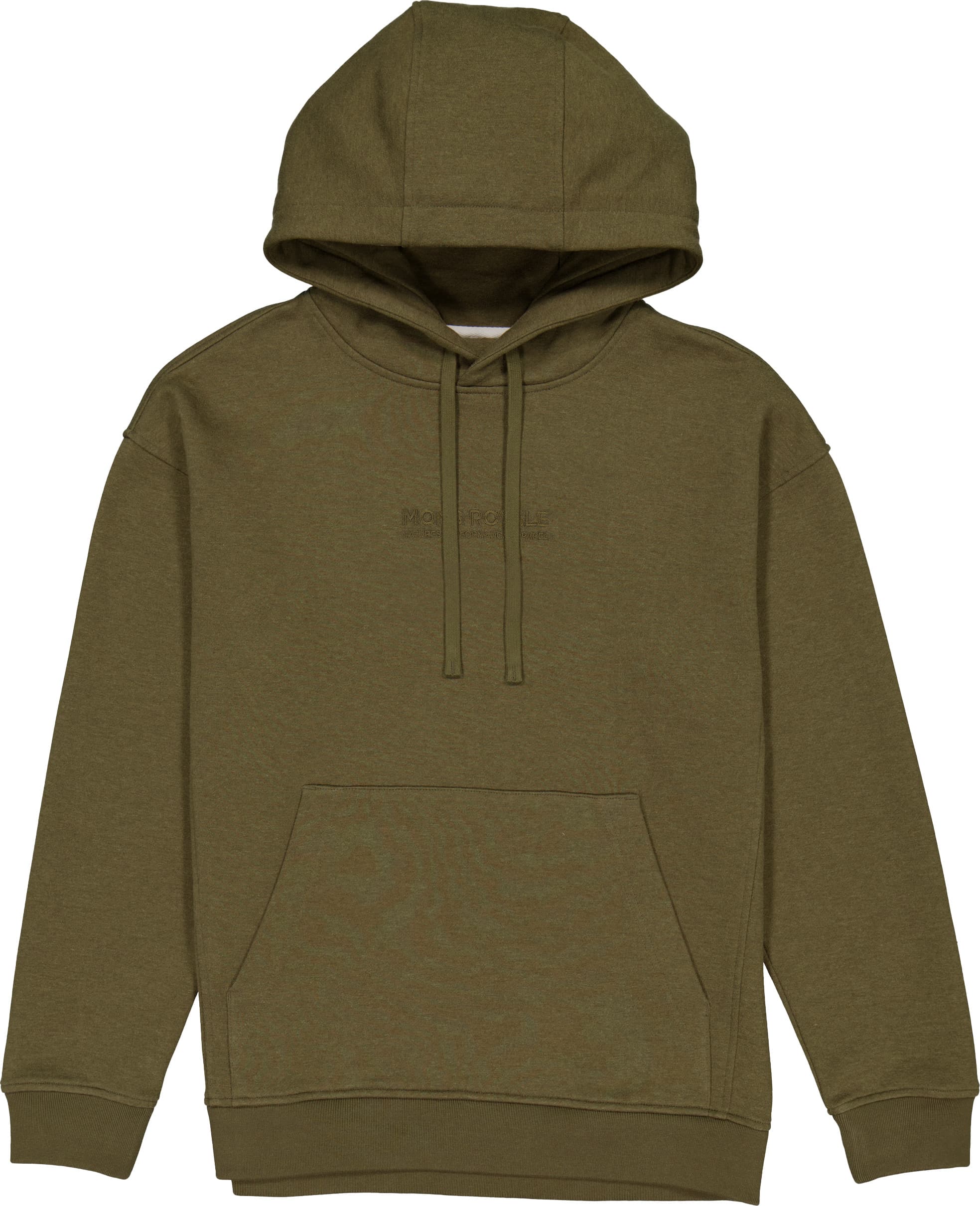Mons Royale Mons Royale Verdant Merino Cotton Hoody Dark Olive
