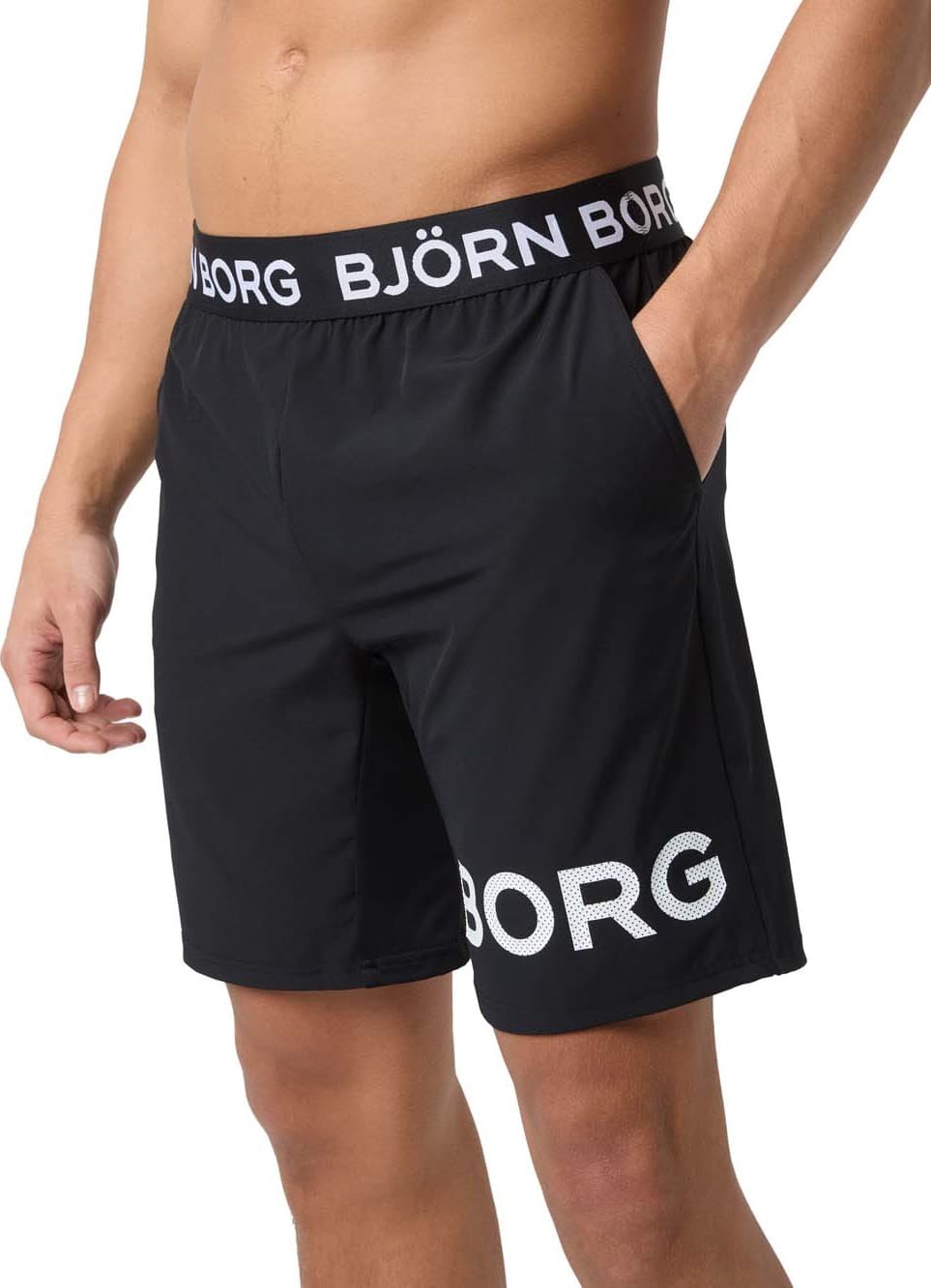 Björn Borg Björn Borg Men's Borg Shorts Black Beauty/White