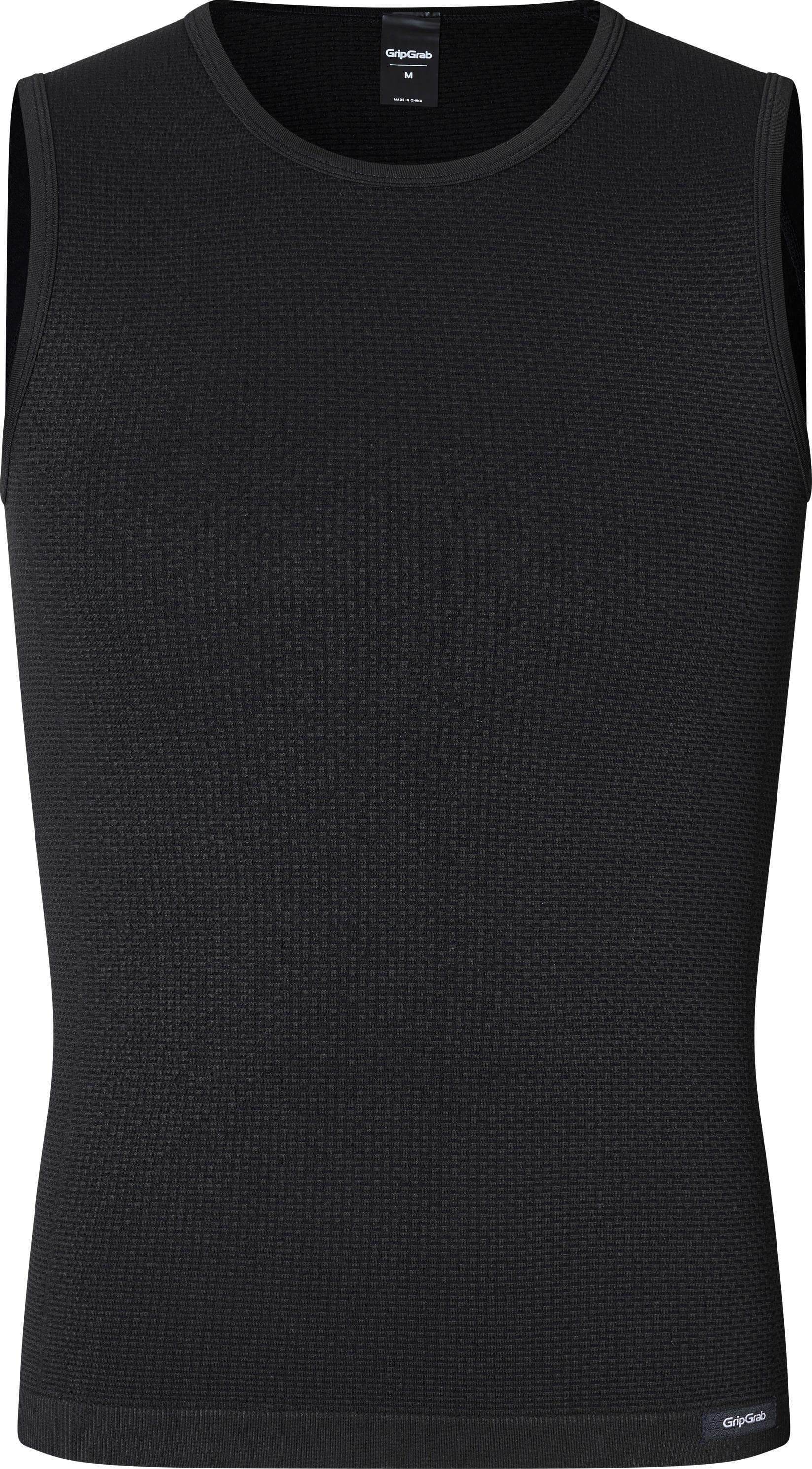 GripGrab Gripgrab Unisex PACR Spring-Autumn Seamless Sleeveless Base Layer Black