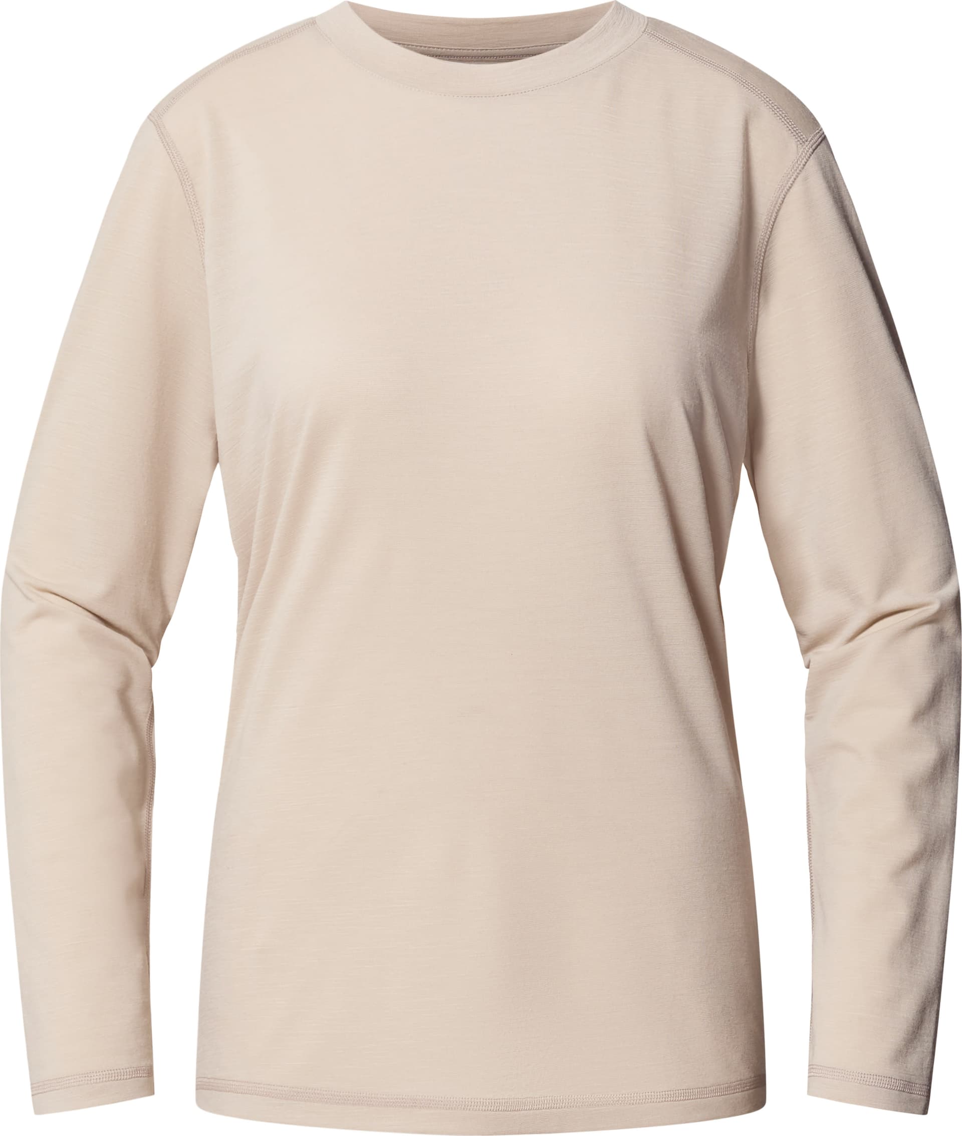 Haglöfs Haglöfs Women's Kaise Wool Long Sleeve Tee Chalk Beige