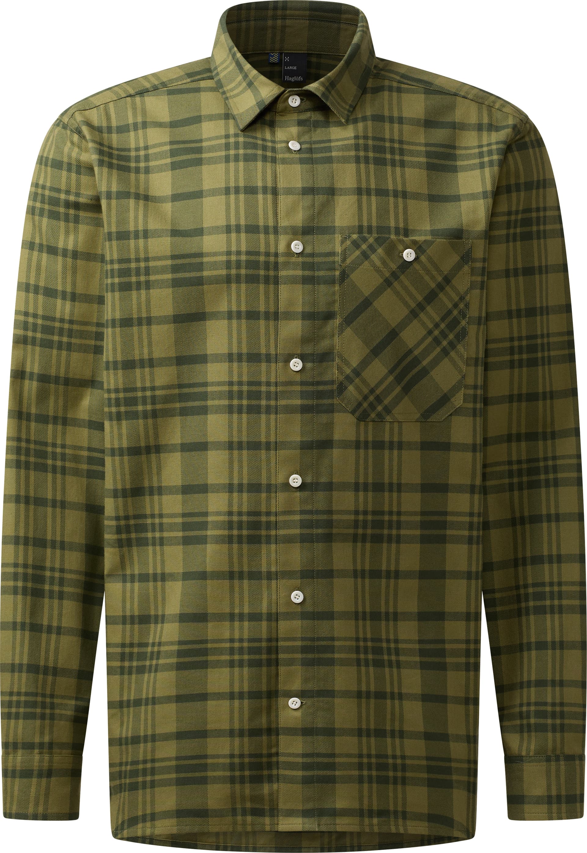 Haglöfs Haglöfs Men's Virke Flannel Shirt Seaweed Green/olive Green