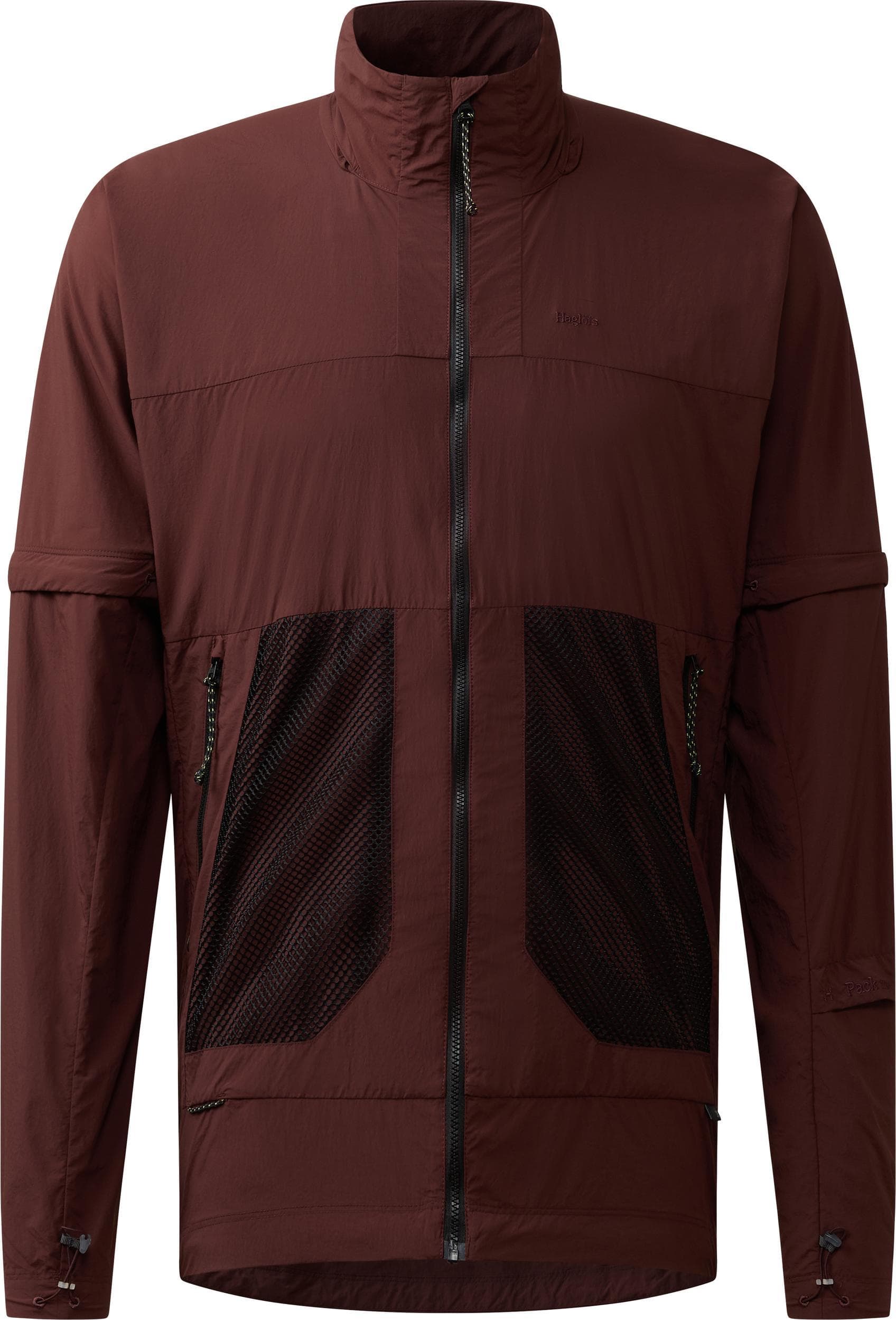 Haglöfs Haglöfs Men's Solis Zip Off Jacket Maroon Trail