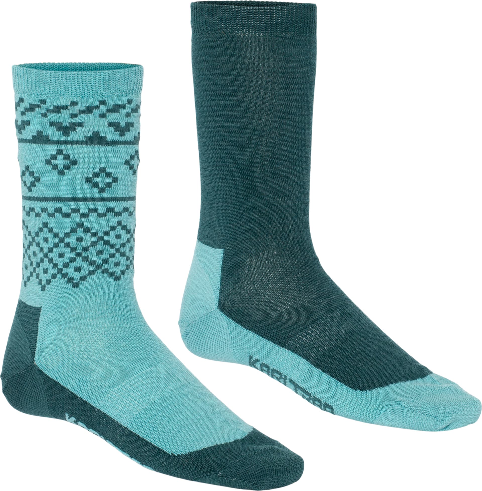 Kari Traa Kari Traa Women's Ragna Hiking Sock 2-pack Peacock