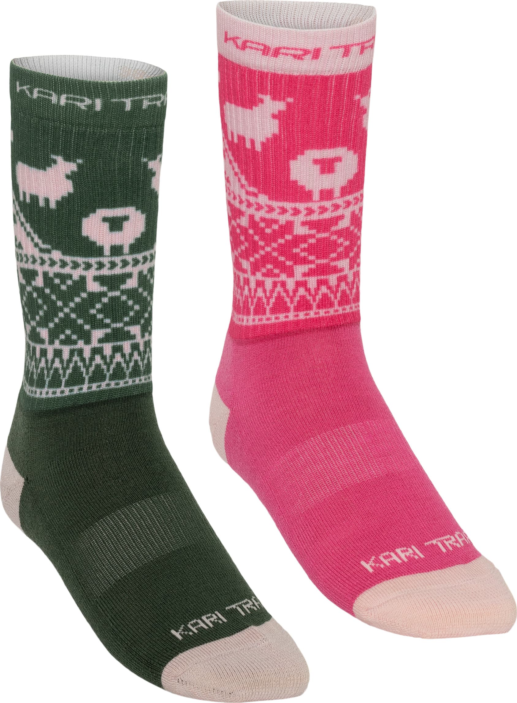 Kari Traa Kari Traa Women's Puffin Sock 2-pack Pink