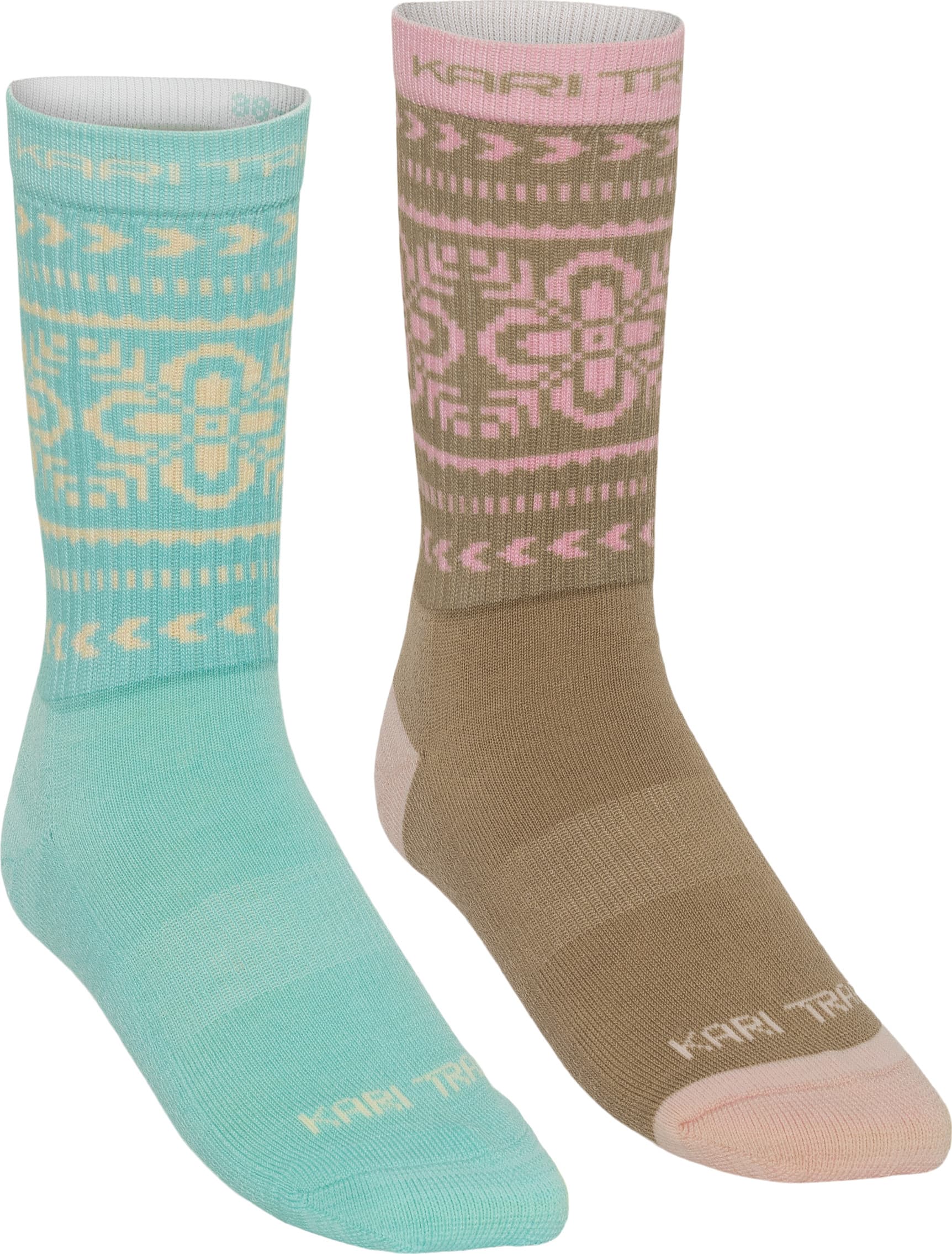 Kari Traa Kari Traa Women's Puffin Sock 2-pack Bright Turquoise
