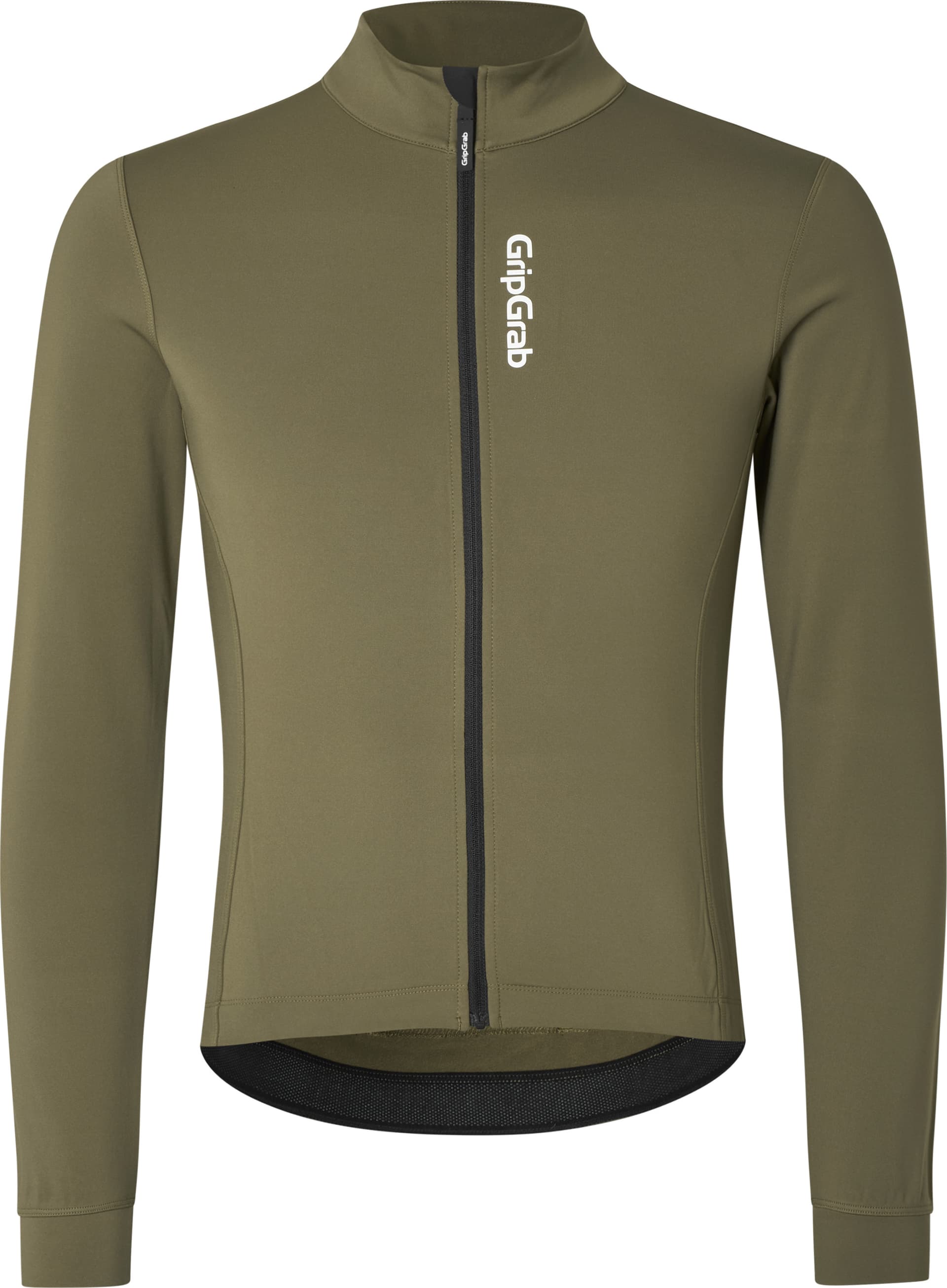 GripGrab Gripgrab Men's Gripgrab Ride Thermal Long Sleeve Jersey Olive Green
