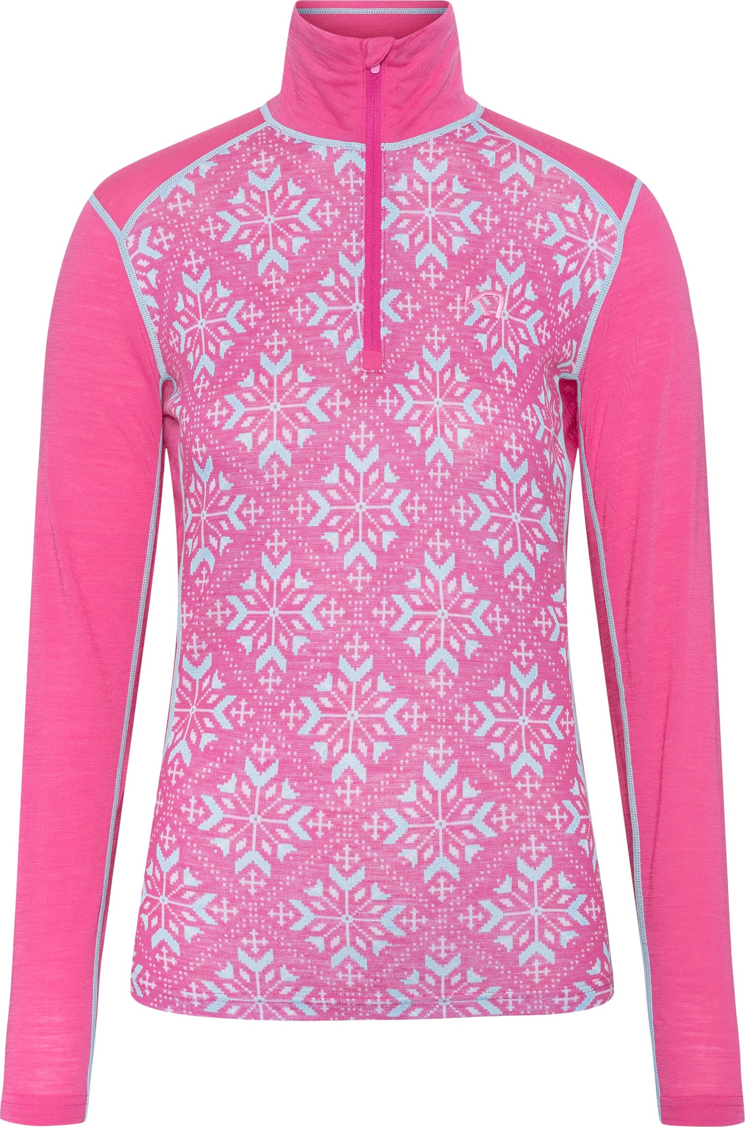Kari Traa Kari Traa Women's Iselin Half Zip Bright Pink