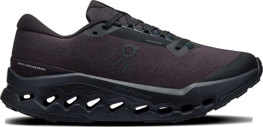 On On Women's Cloudsurfer Trail 2 Waterproof Black/Black