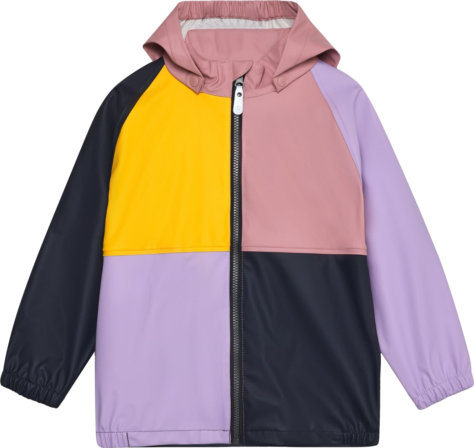 Color Kids Color Kids Kids' Rain PU Jacket Colorblock Foxglove