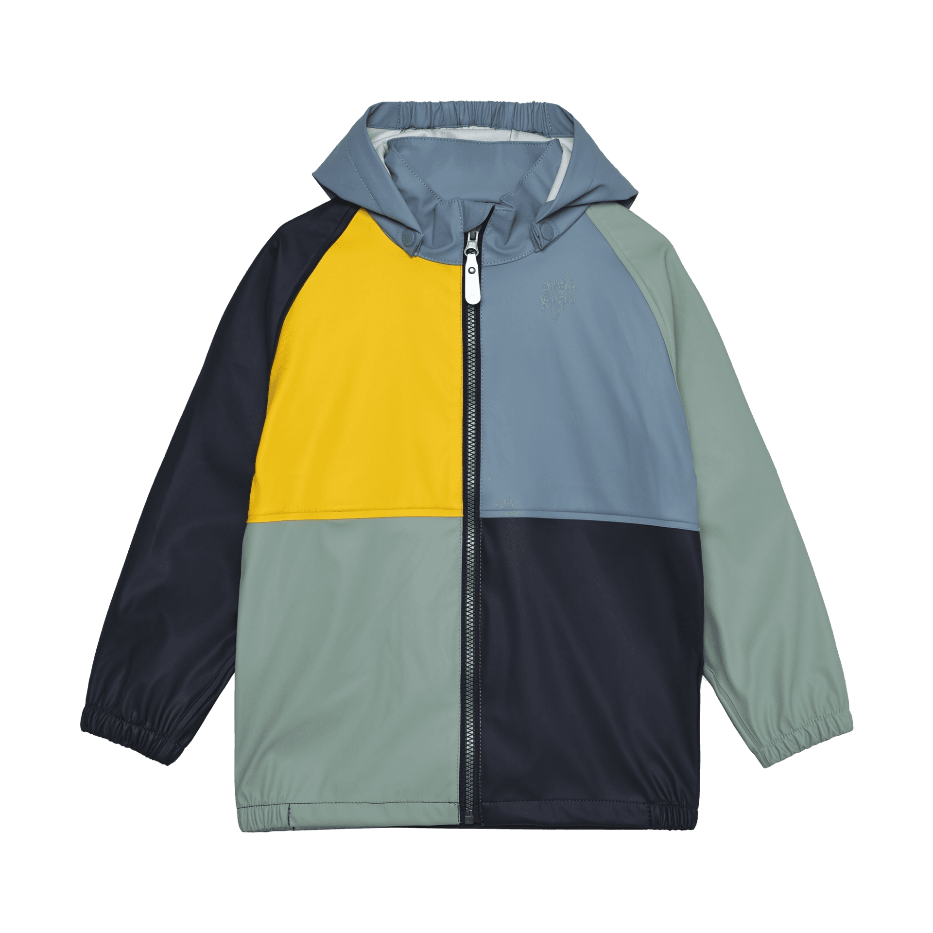 Color Kids Color Kids Kids' Rain PU Jacket Colorblock Windward Blue