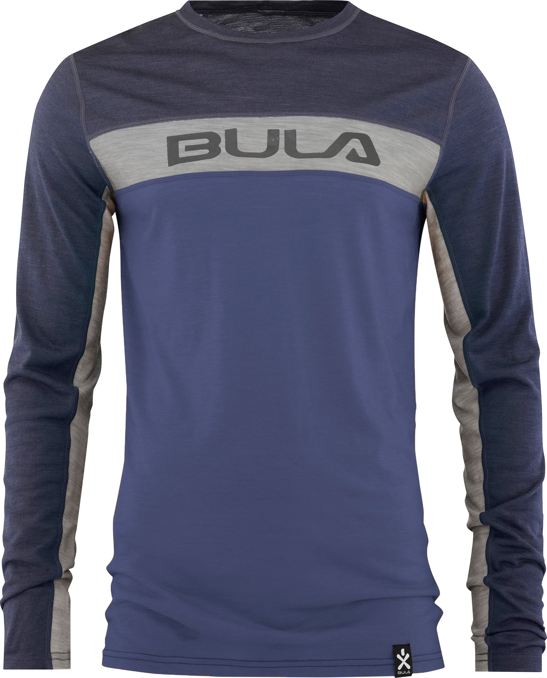 Bula Bula Men's Retro Merino Wool Crew Sblue