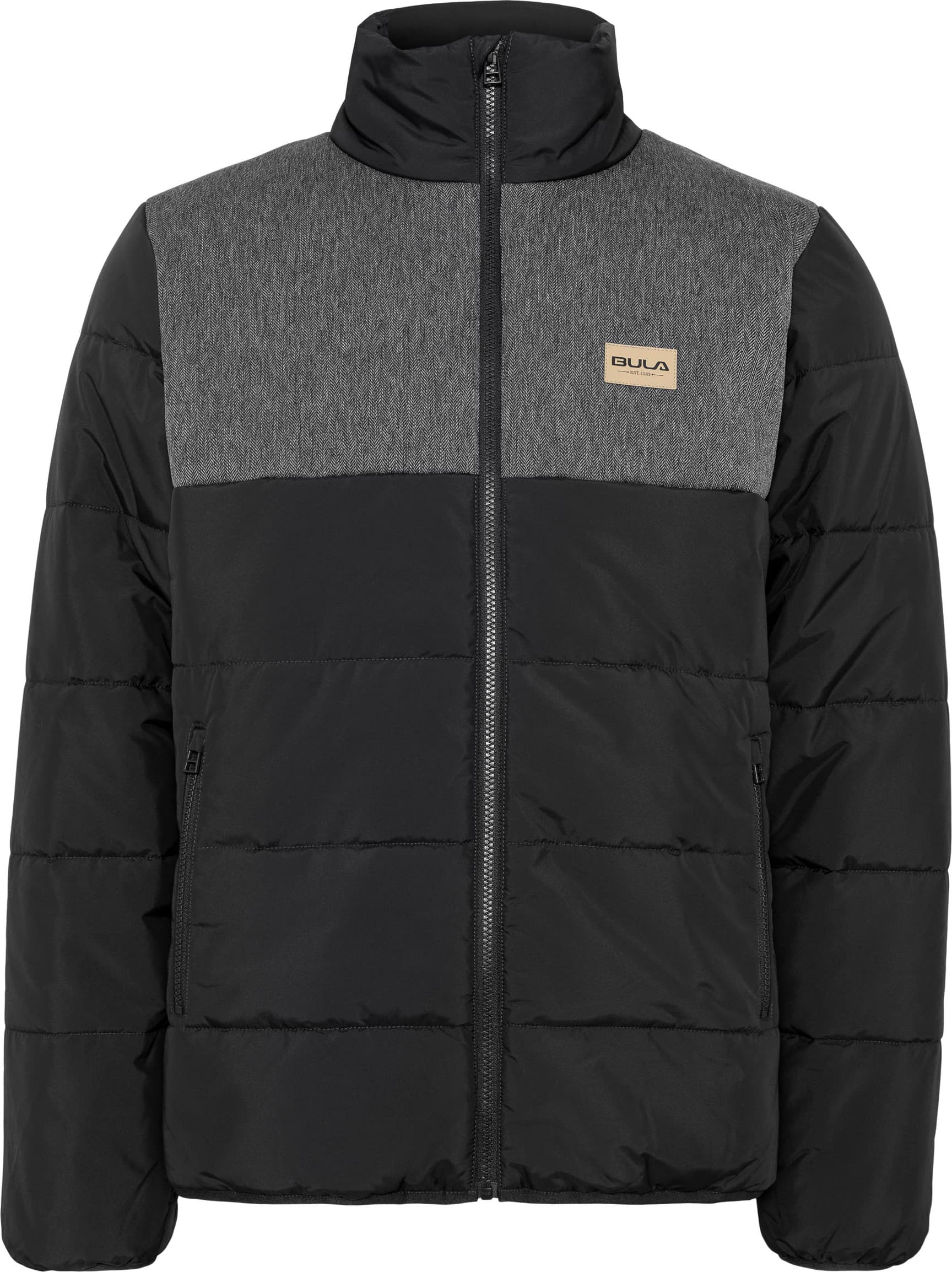 Bula Bula Men's Jacket Contrast Puffer Black