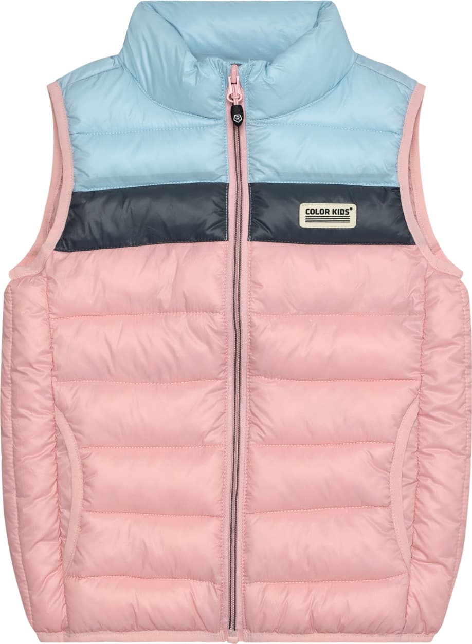 Color Kids Color Kids Kids' Waistcoat Quilted Colorblock Bridal Rose