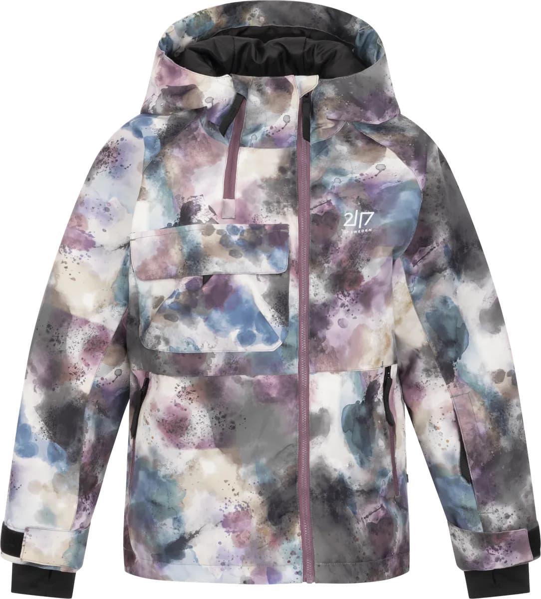 2117 of sweden 2117 of Sweden Juniors' Light Padded Ski Jacket Kidden Aop Grape