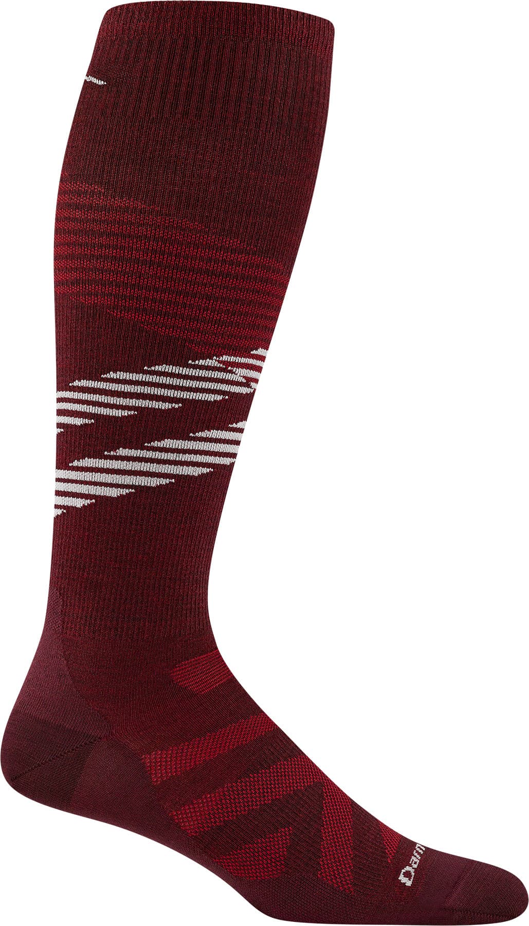 Darn Tough Darn Tough Men's Pennant RFL Over-the-Calf Ultra-Lightweight Burgundy