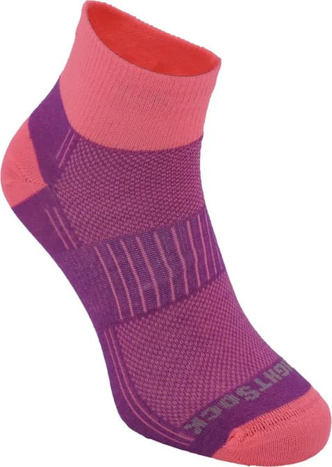 Wrightsock Wrightsock Coolmesh II Quater Anti Blister System Plum/pink