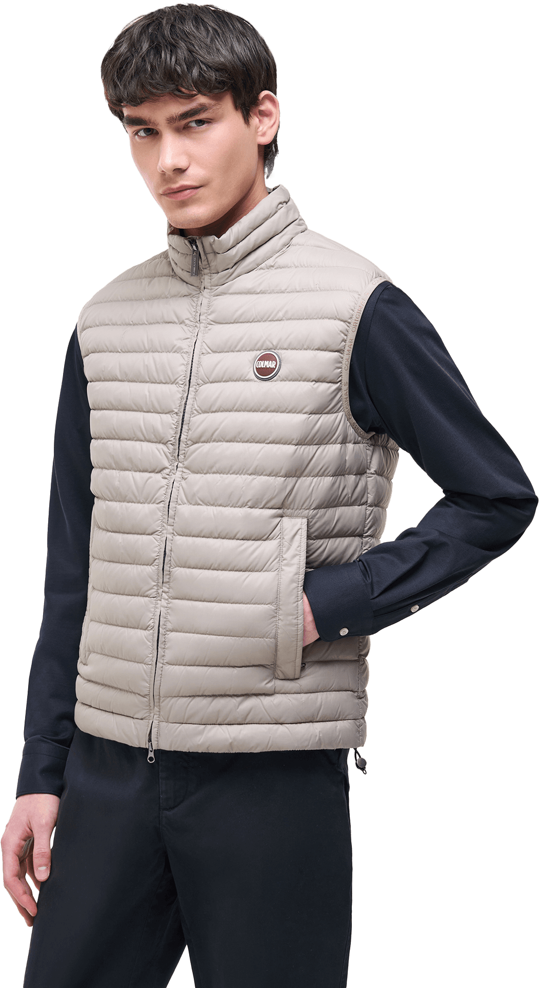 Colmar Colmar Men's Lightweight Down Vest Chipmunk Ice