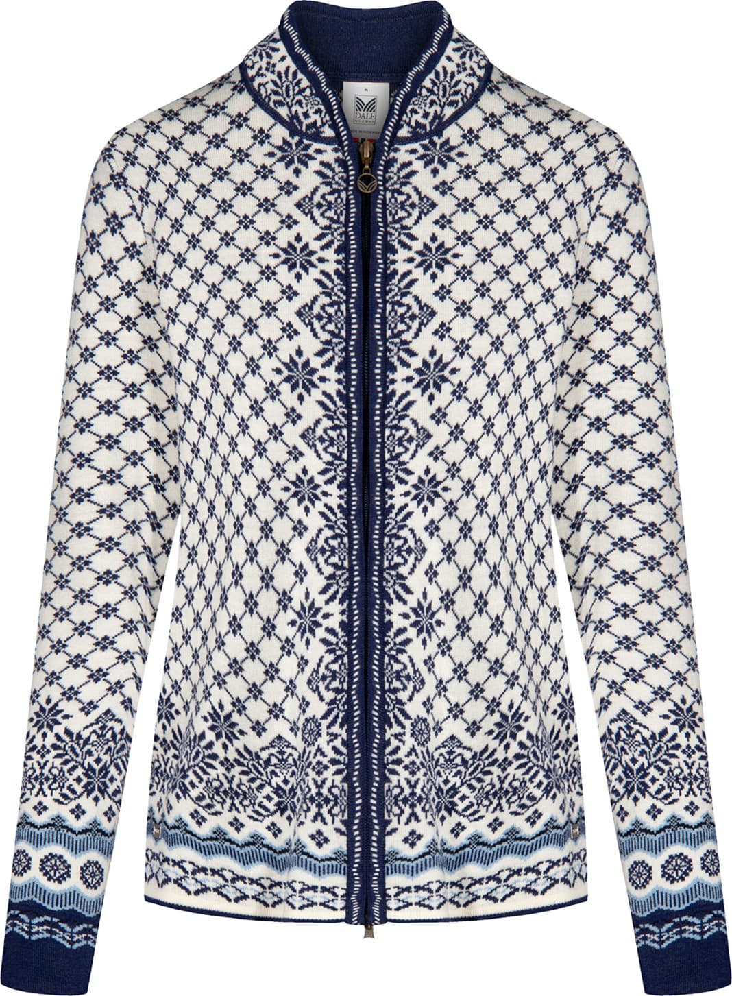 Dale of Norway Dale of Norway Women's Solfrid Jacket Offwhite/Navy/Ice Blue