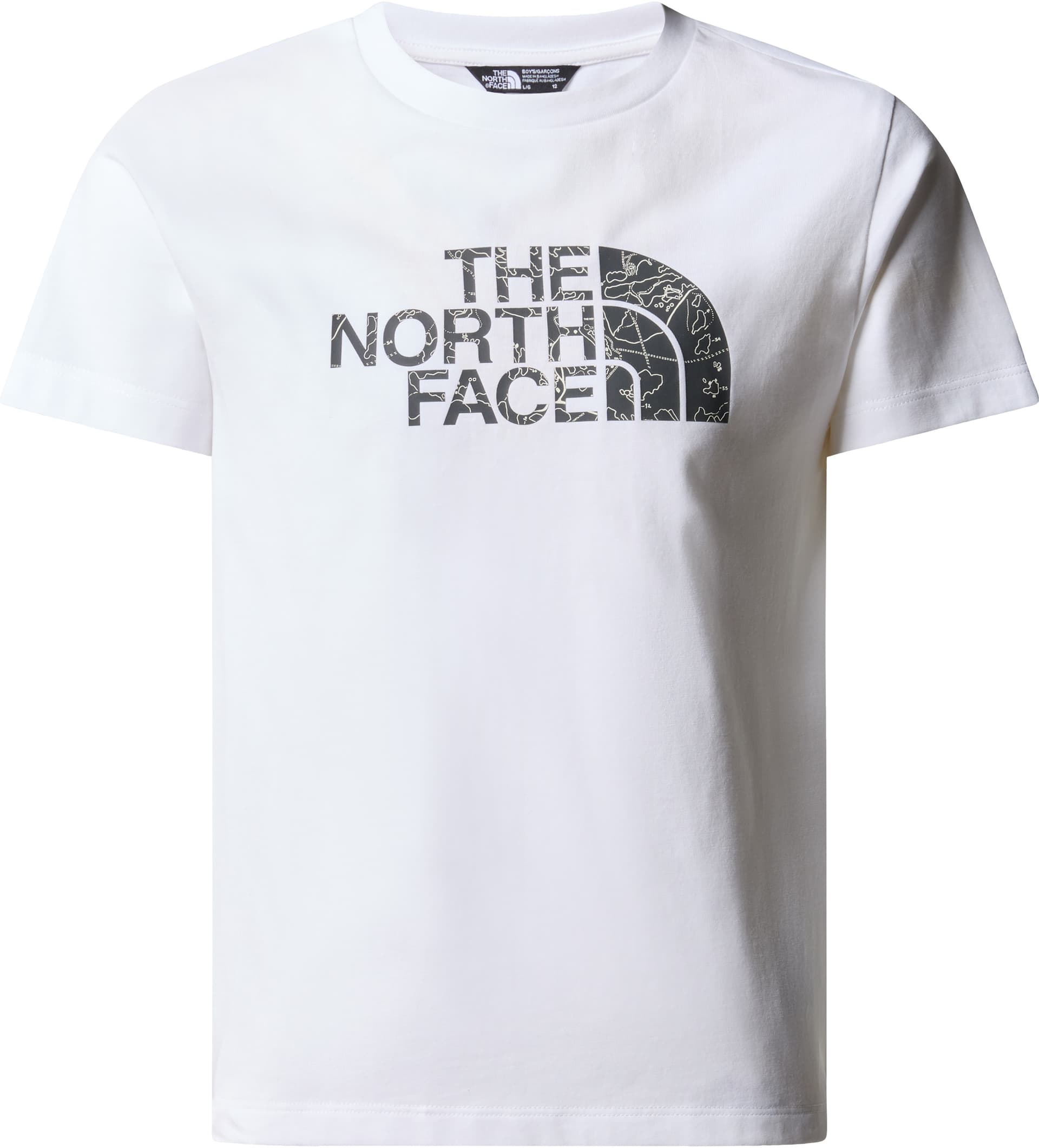 The North Face The North Face Boys' Easy T-Shirt TNF White/Asphalt Grey