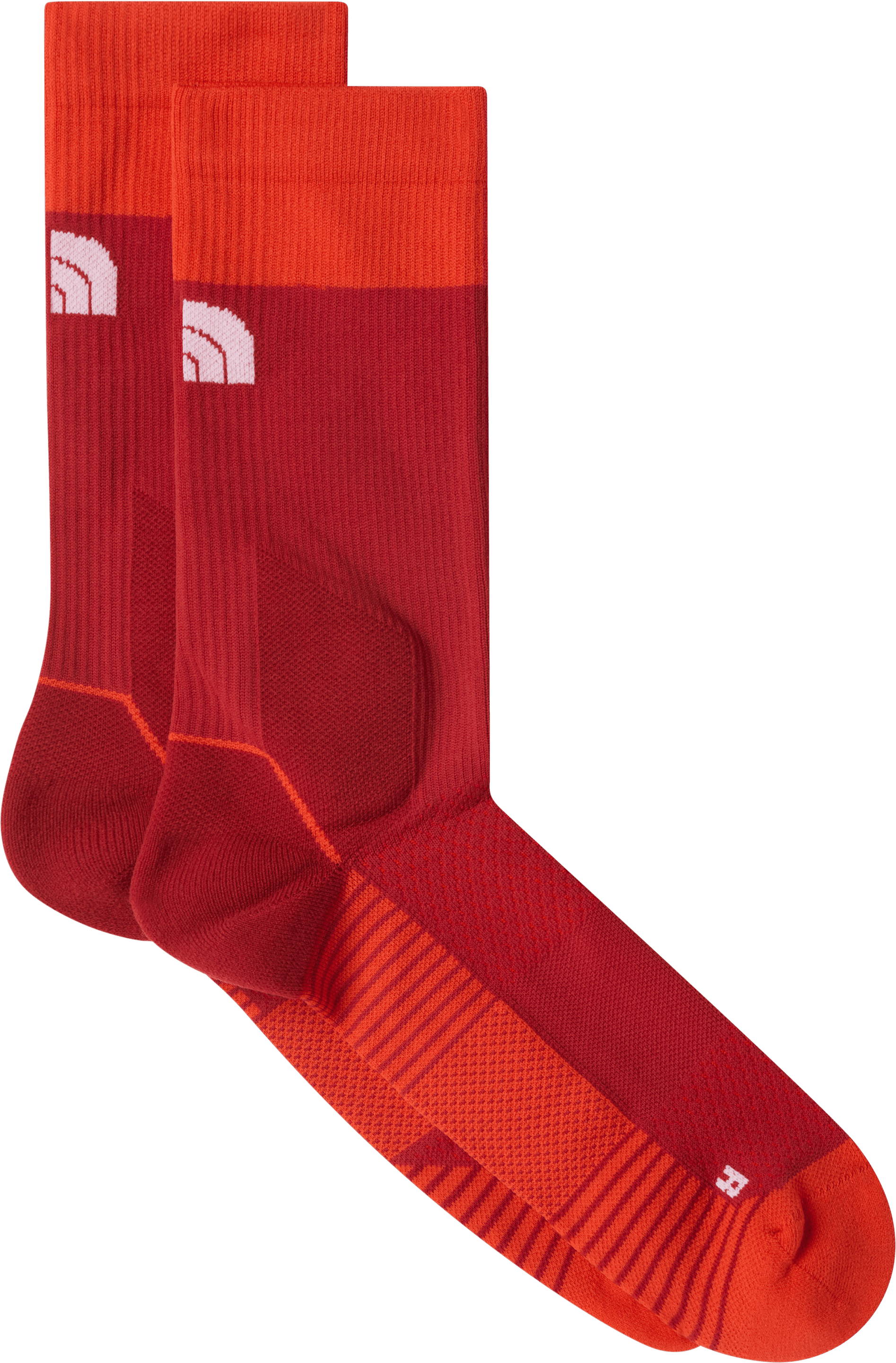 The North Face The North Face Trail Run Crew Socks Iron Clay/lava Red