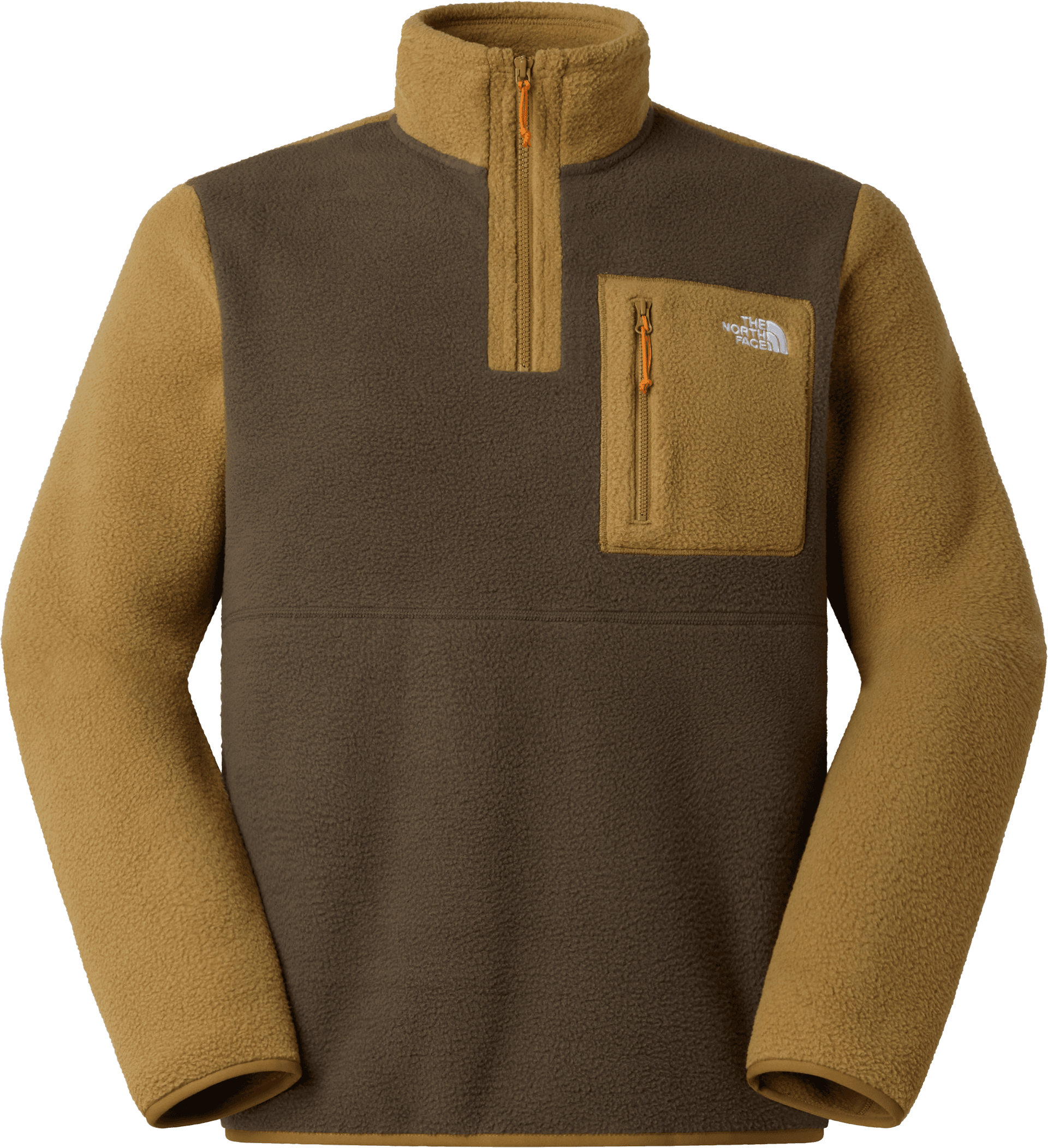 The North Face The North Face Men's Yumiori 1/4 Zip Fleece Jacket New Taupe Green/cedar/d
