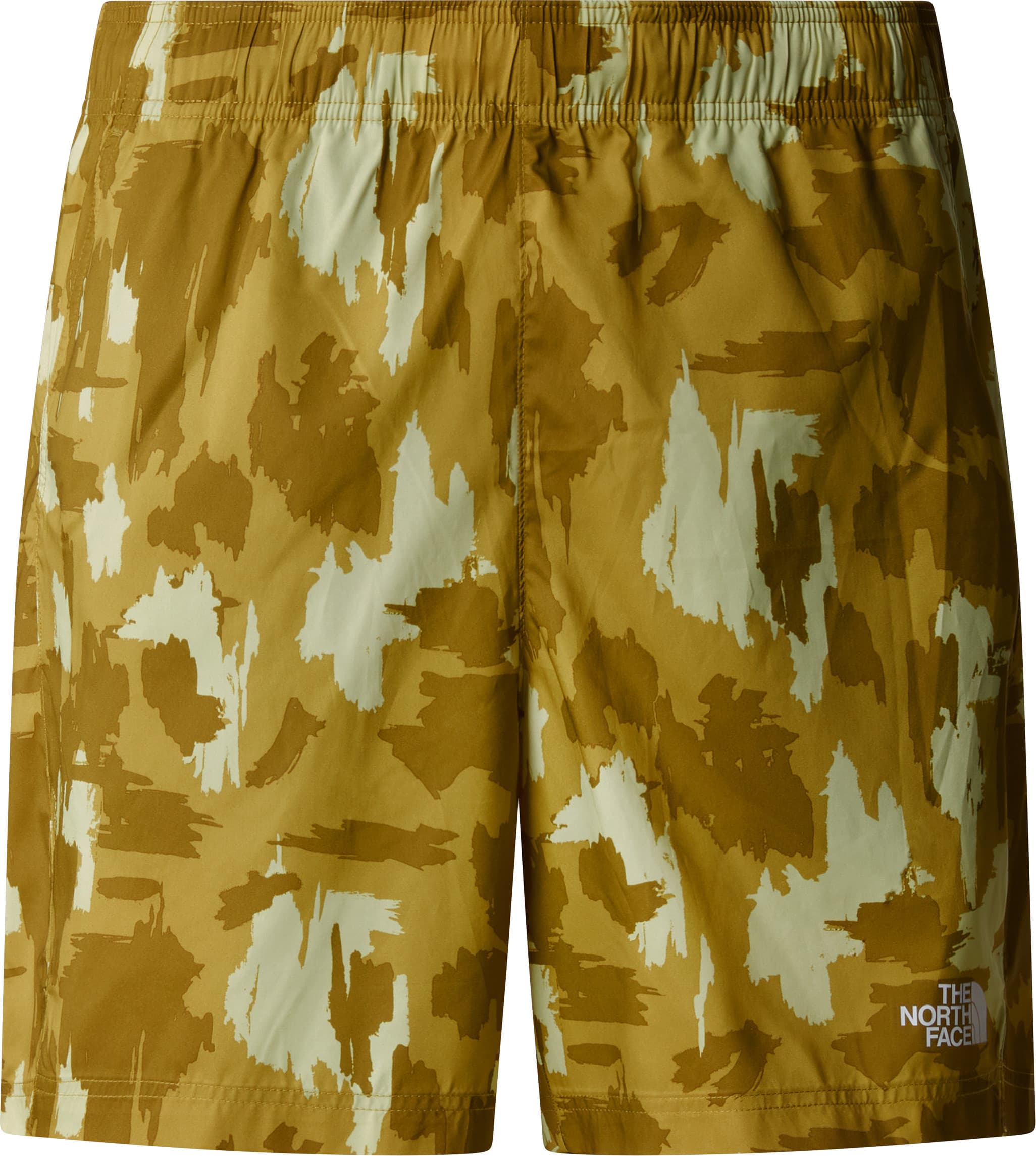 The North Face The North Face Men's Mountain Athletics 24/7 7" Printed Shorts Amber Green Aop Print