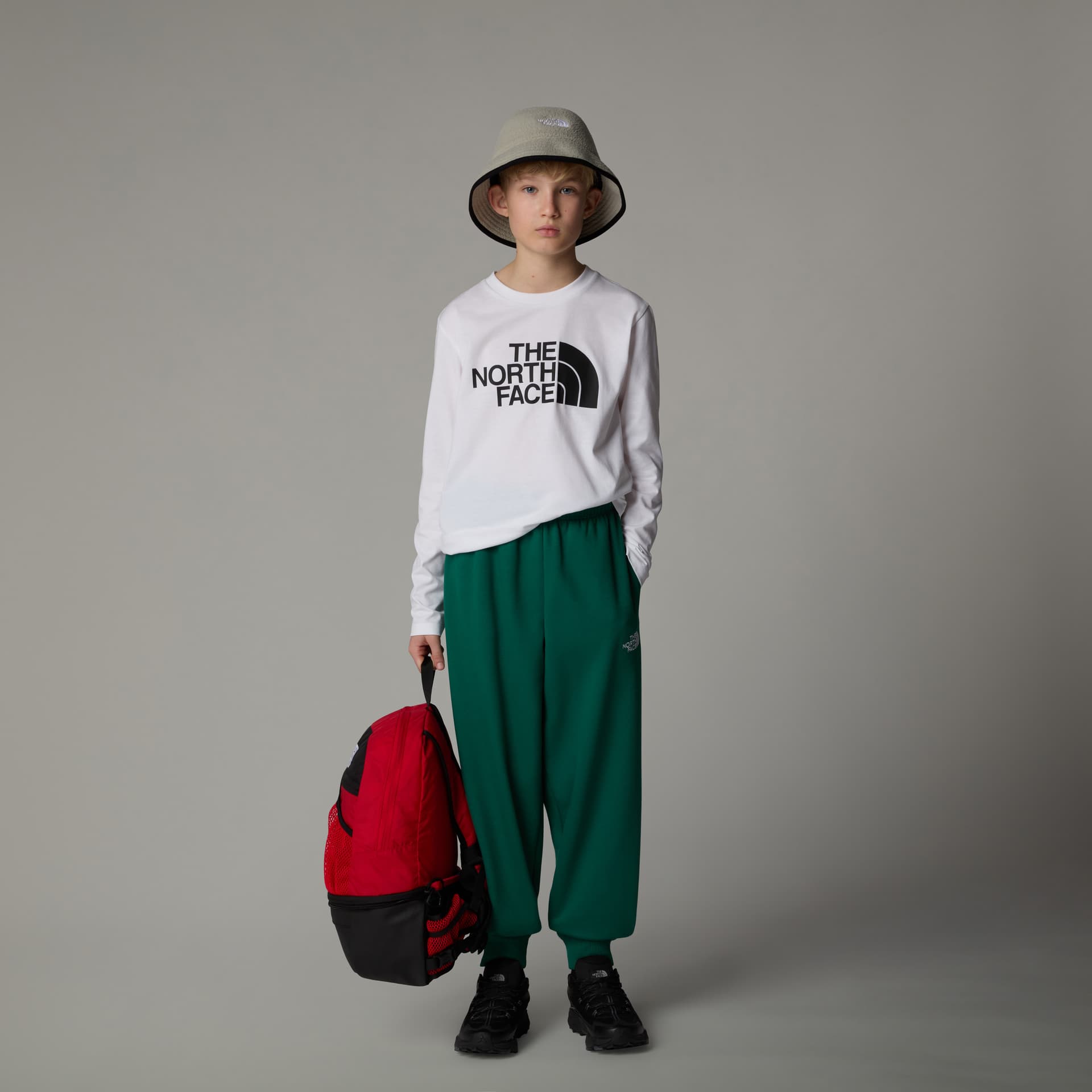 The North Face The North Face Teens' Easy Long Sleeve T-Shirt TNF White