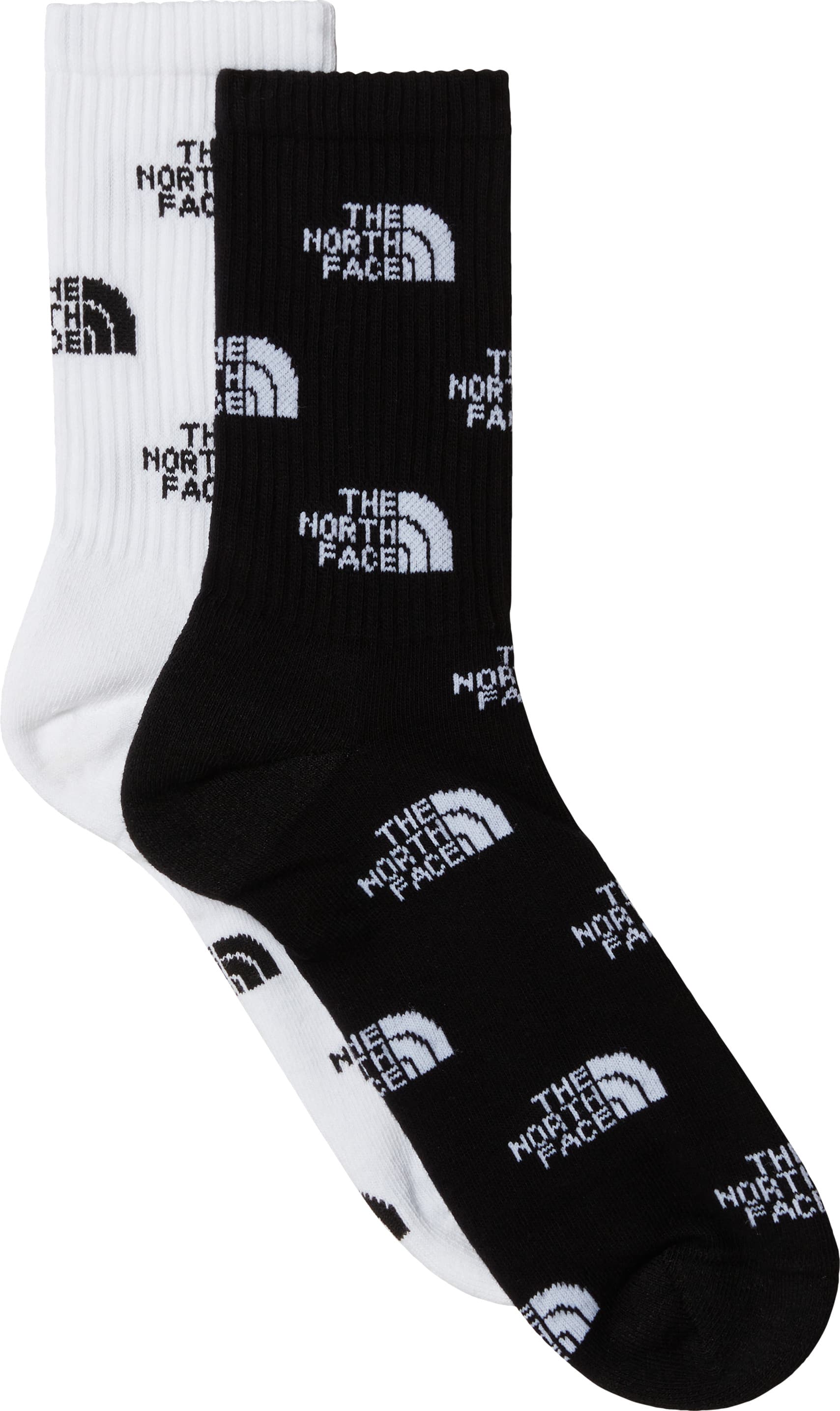 The North Face The North Face Everyday Crew Logo Socks - 2p TNF Black/TNF White