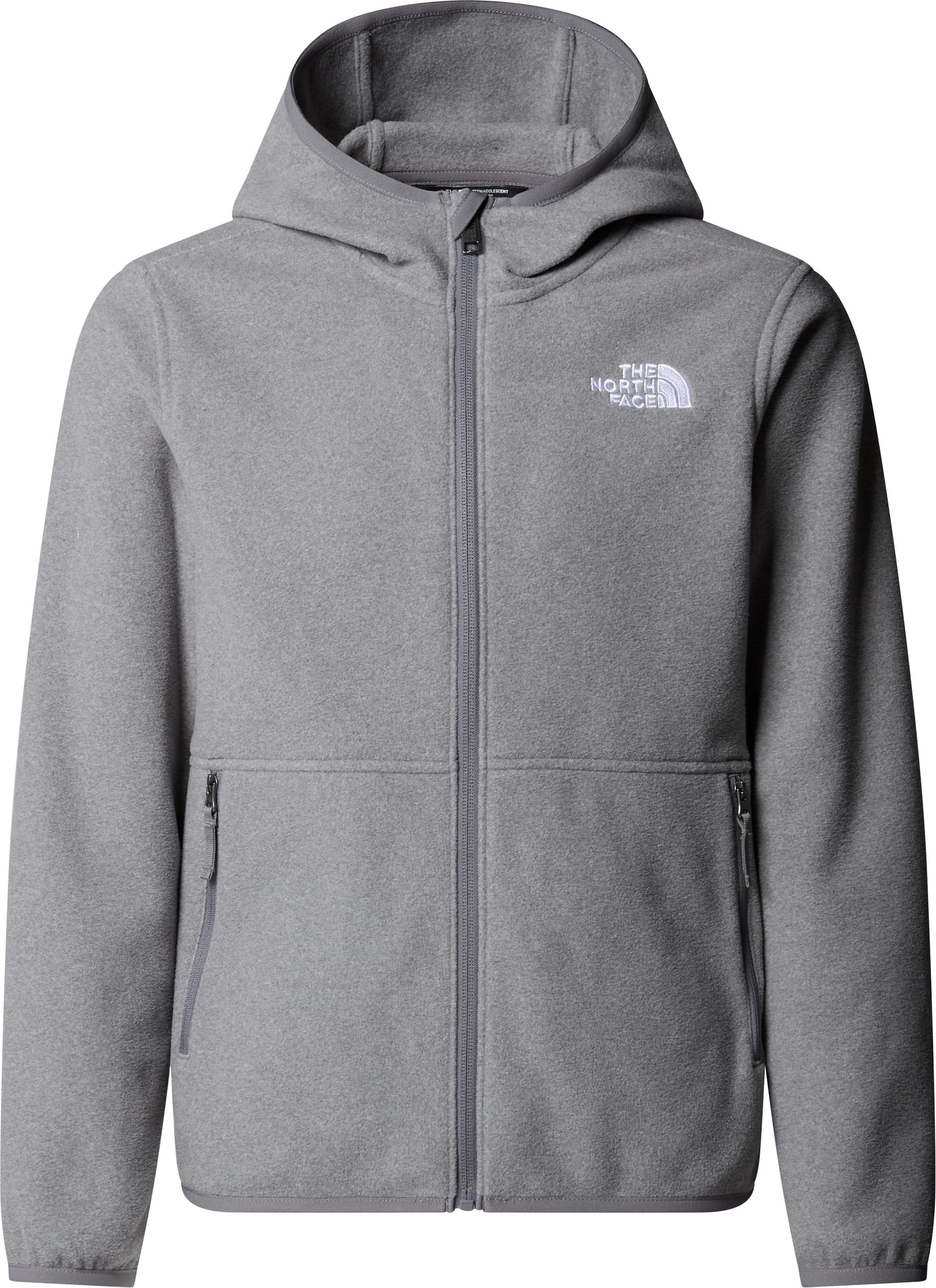 The North Face The North Face Teens' Glacier Full Zip Hoodie TNF Mid Grey Heather