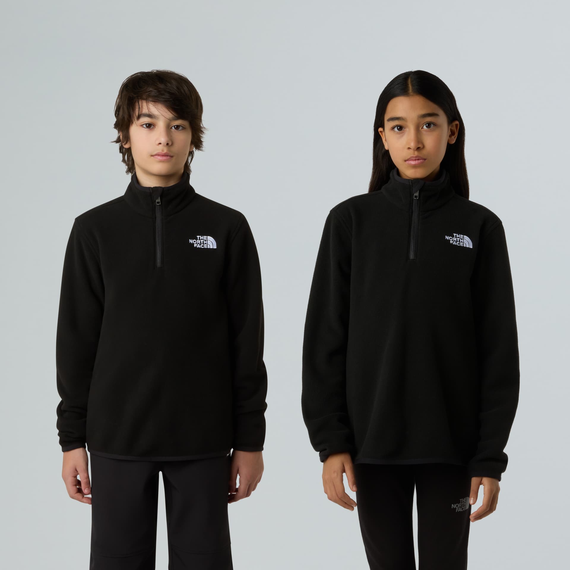 The North Face The North Face Teens' Glacier 1/4 Zip Pullover TNF Black