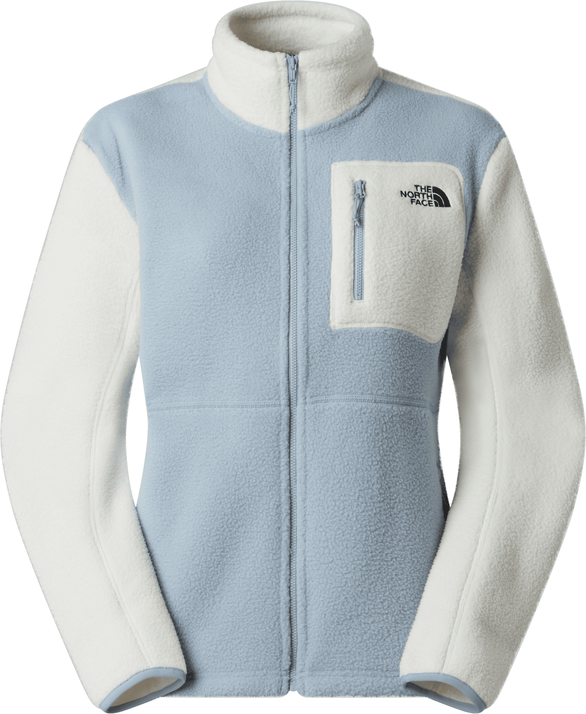 The North Face The North Face Women's Yumiori Full Zip Fleece Jacket Frost Grey/White Dune/Frost Grey