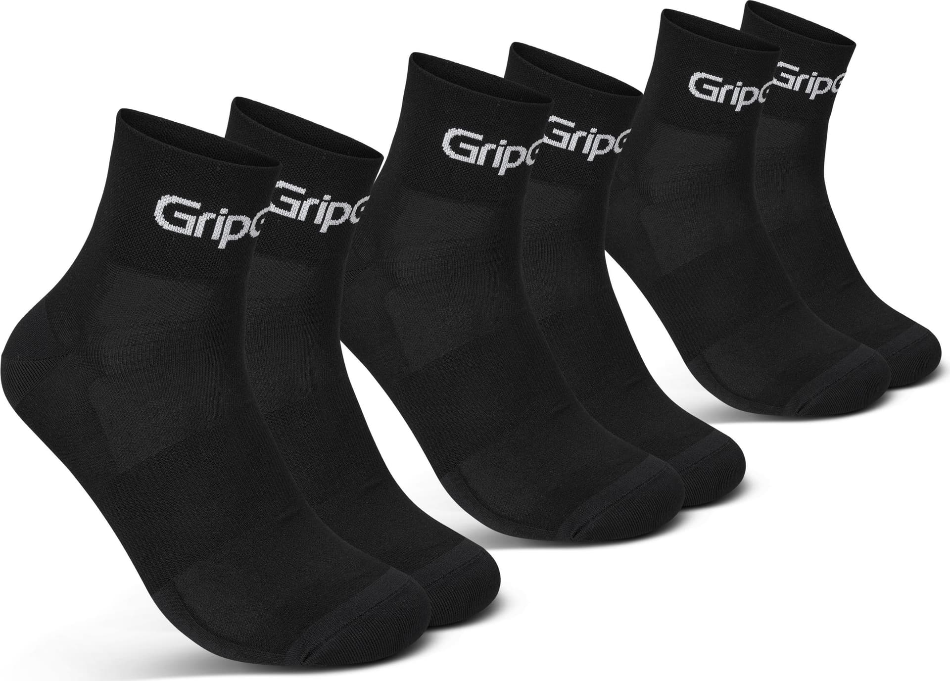 GripGrab Gripgrab RIDE Low Cut Socks 3-Pack Black