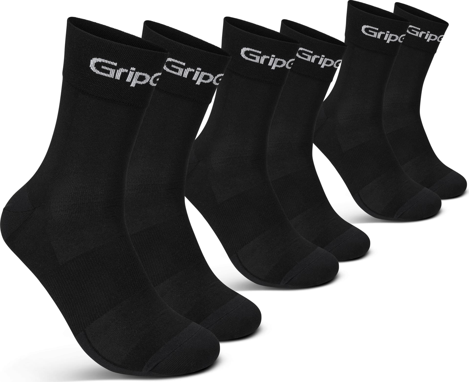 GripGrab Gripgrab RIDE Regular Cut Socks 3-Pack Black