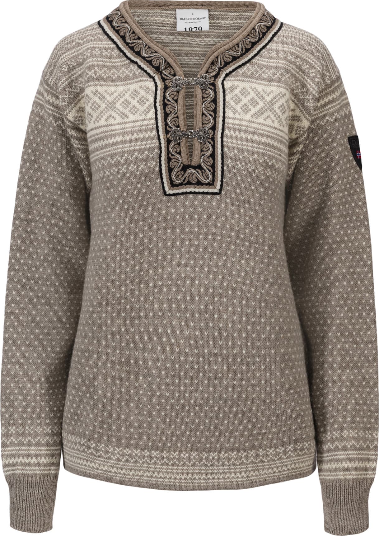 Dale of Norway Dale of Norway Unisex Setesdal Sweater Norweigan Wool Vanilla Sugar/Natural White