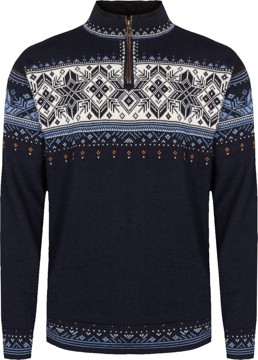 Dale of Norway Dale of Norway Men's Blyfjell Knit Sweater Navy/Red/Offwhite/Indigo Blue