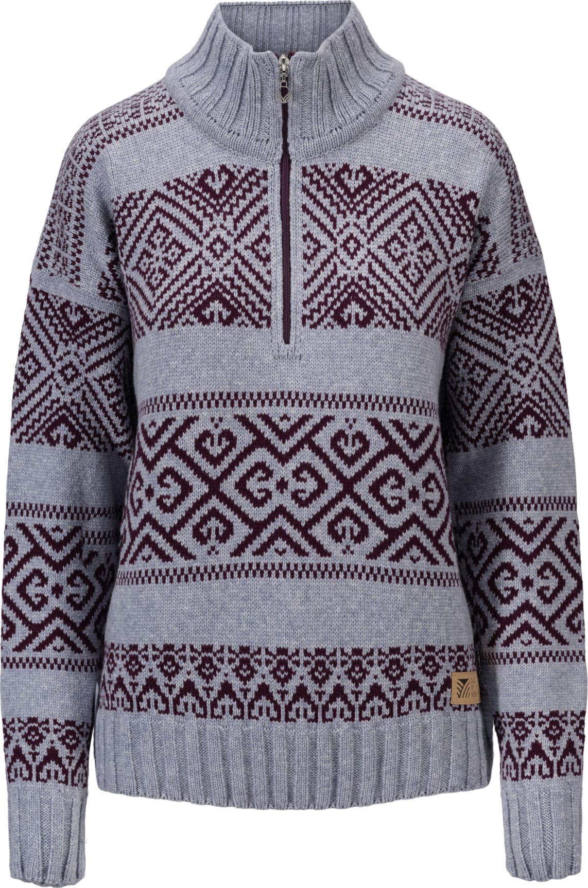 Dale of Norway Dale of Norway Women's Rasletind Sweater Light Blue/Melange Wine