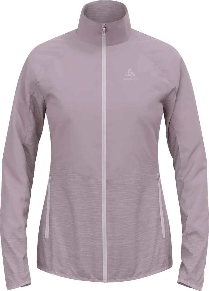 Odlo Odlo Women's Run Easy Warm Hybrid Jacket Gray Ridge