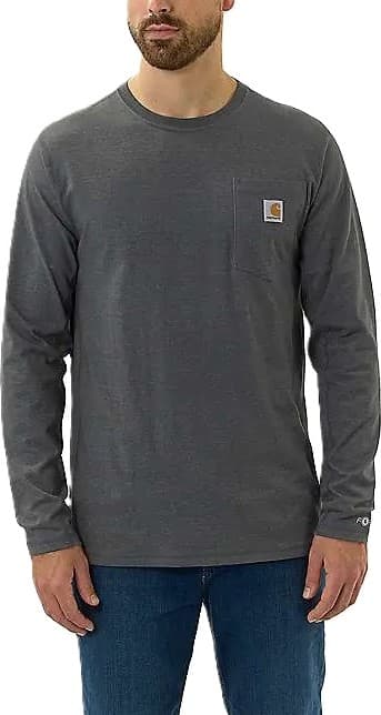 Carhartt Carhartt Men's Midweight Long-Sleve Pocket T-Shirt Carbon Heather