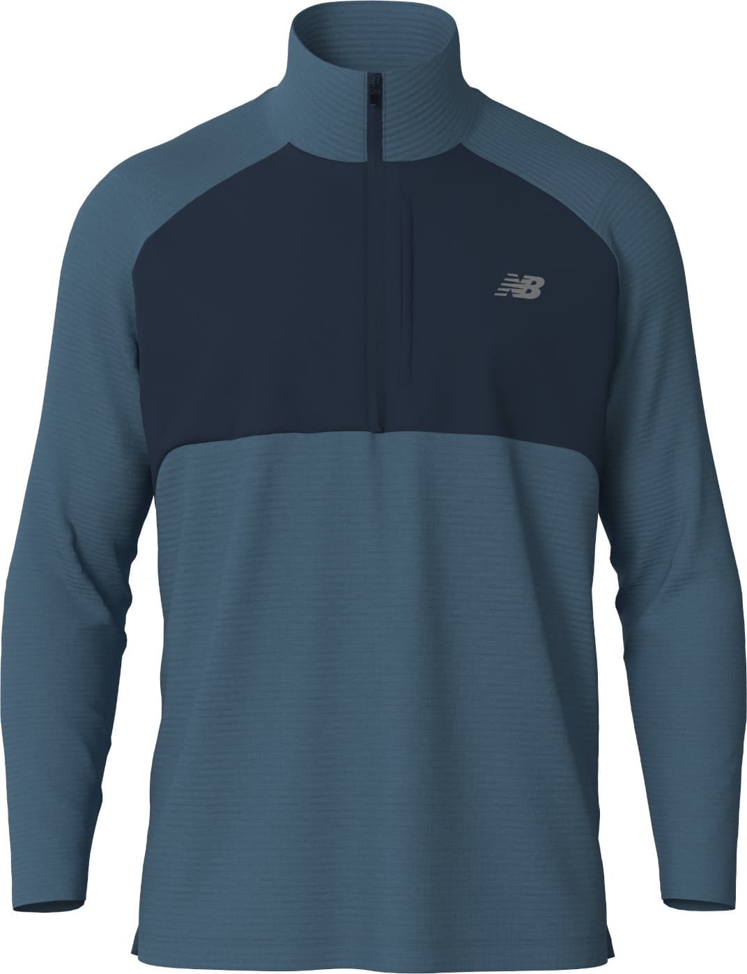 New Balance New Balance Men's Athletics Heat Grid 1/2 Zip Heather Blue