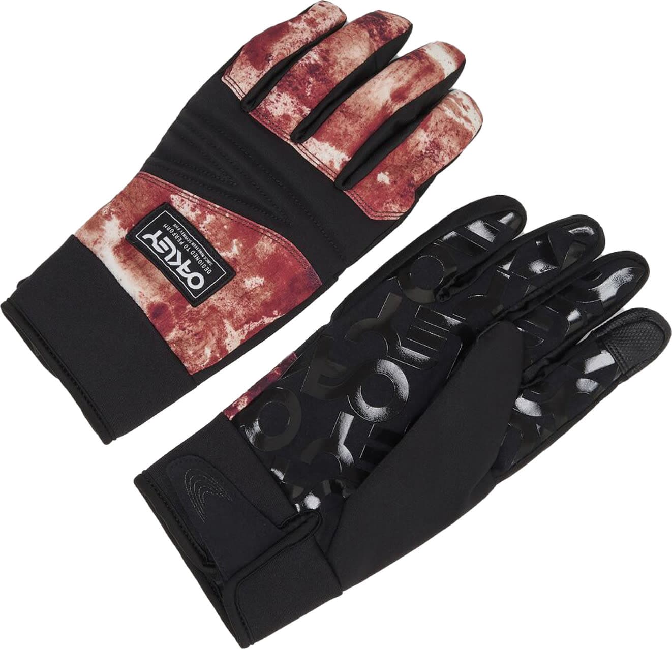 Oakley Oakley Printed Park B1b Gloves Oxidation Print Red