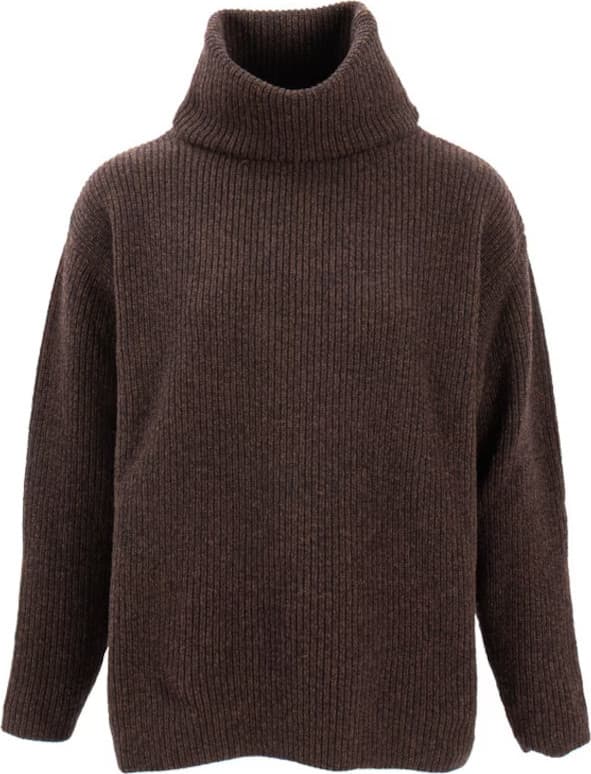 Sätila Sätila Women's Sandby Polo Sweater Brown Melange