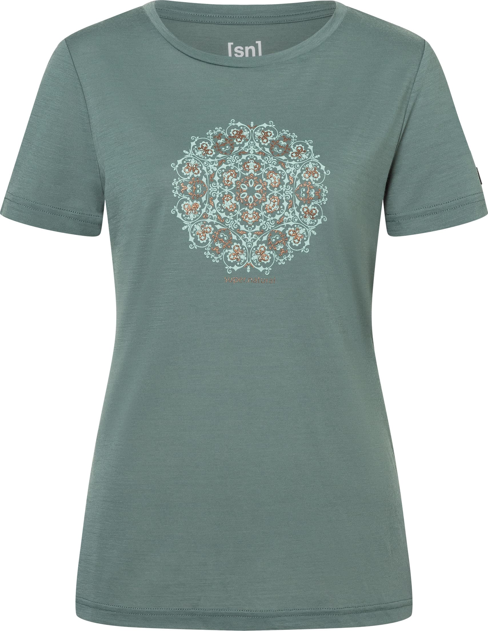 Super.Natural super.natural Women's Ornament Tee Balsam Green/light Jade/copper