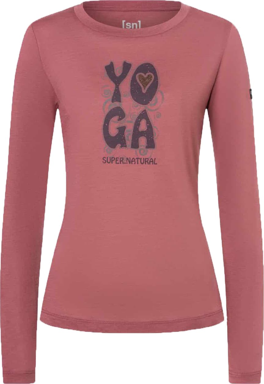 Super.Natural super.natural Women's Heart Of Yoga Longsleeve Roan Rouge/various