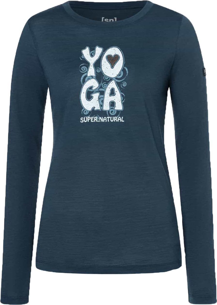 Super.Natural super.natural Women's Heart Of Yoga Longsleeve Blueberry/various