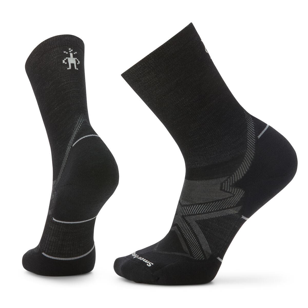 SmartWool Smartwool Unisex Run Targeted Cushion Cold Weather Crew Socks Black