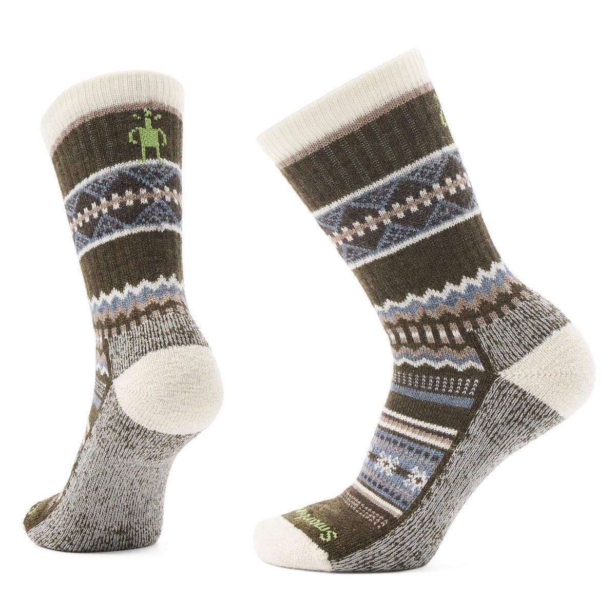 SmartWool Smartwool Men's Everyday Snowed In Sweater Crew Socks Military Olive