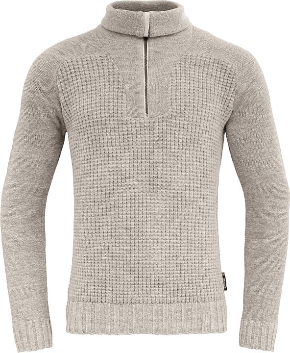 Devold Devold Men's Bispen Wool Zip Neck Grey Melange